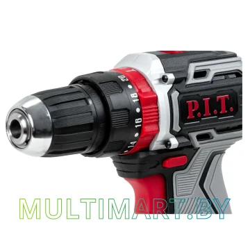 Ударная дрель-шуруповерт P.I.T. PSR18-D4 (с 2-мя АКБ, кейс) картинка 2